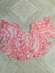 Tie-dye Ruffle Top