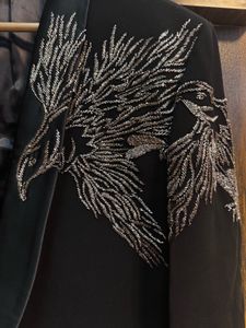 Embroidered Black Blazer