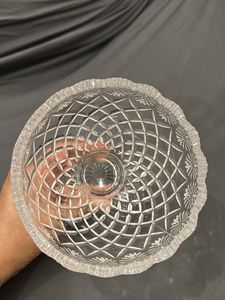 Hi-Luxe “Stunner” Crystal Glass Bowl