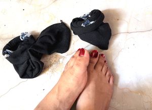 One Pair Of Daily Used Black Shocks
