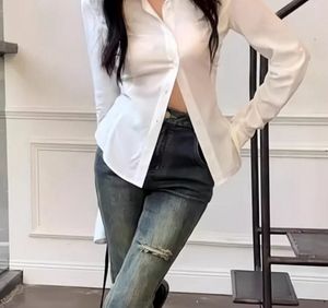 White Corset Back Shirt