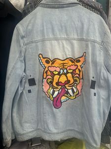 Unique Denim Jacket with Patches
