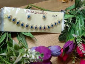 Blue Stone Jewelry Set