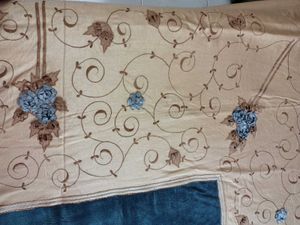New unused satin Embroidered Bedsheet