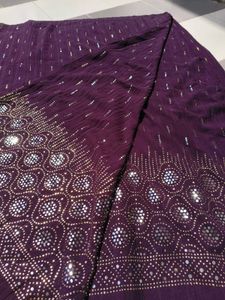 Elegant Purple Saree