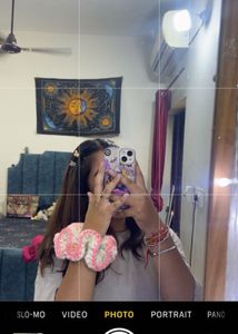 Crochet scrunchie🍭