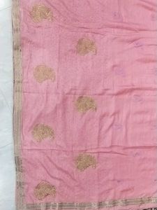 Pink Colour Saree And Looking Beautifull