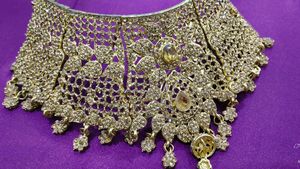 Gold Tone Indian Jewelry Set