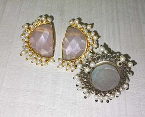 Pearl Stone Earrings
