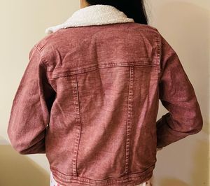 Corduroy Jacket with Sherpa Collar