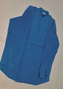 Stylish Blue Twills Casual Shirt