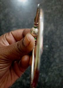 stainless steel coated bracelet with bead