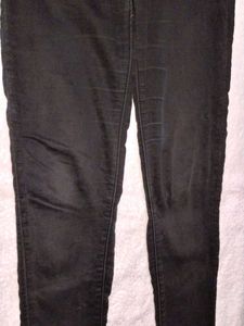 High-Waisted Black Jeans