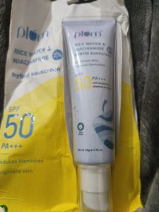 Plum Rice Water  Spf 50 Pa+++ Sunscreen