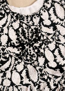 Beautiful Black And White Embroidered Maxi