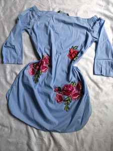 Zara Embroidered Floral Dress