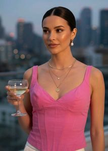 🎀 Hot Pink Zara Corset Crop Top 🎀