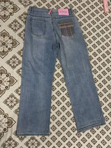 Ripped Wide-Leg Denim Jeans