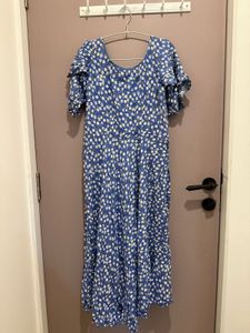 Floral Ruffle Midi Dress