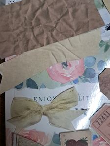 Set Of 9 Vintage Scrapbook Stickers.