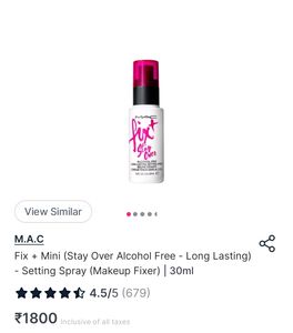 Mac Fix + Stay Over Alcohol Free Setting Spray