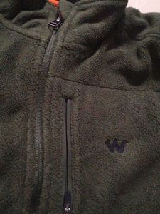 Olive Green Fleece sweater jacket