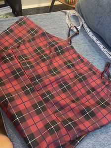 Red Plaid Mini Dress