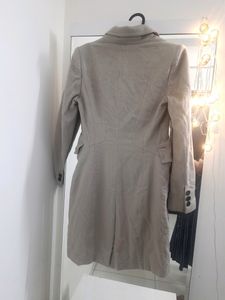 Beige Women Long Coat