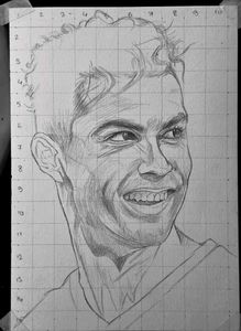 Ronaldo Outline Drawing