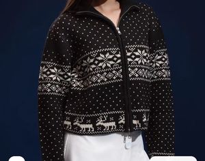 Fair Isle Zip-Up Cardigan