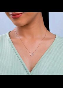 GIVA 925  Silver Heart Pendant With Link Chain