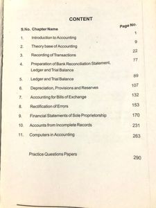 Accounts Book | Class 11th | Support Material |