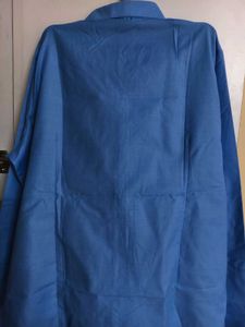 Blue Formal Pure Linen Shirt - Unisex