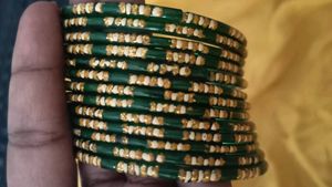 Green Color Bangles