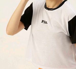 Black And White Crop Top