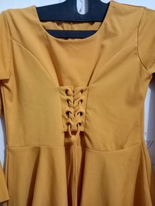 Mustered Yellow Colour Top