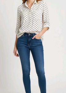H &amp;M Bow Print Shirt