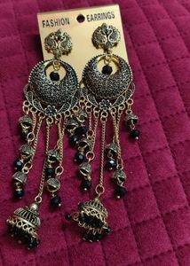 Elegant Jhumka Dangle Long Earrings