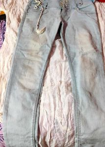 Blue Denim High Waist Jeans👖