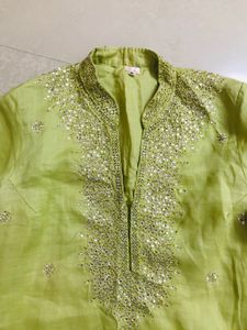mint green kurti