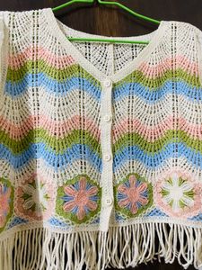 Crochet Fringe Cardigan