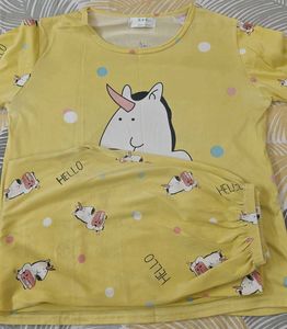Yellow Unicorn Pajama Set