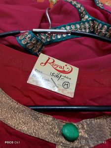 Red Embroidered Tunic Top( Free)