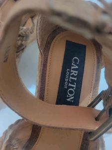 Carlton London Textured Wedges With Ankle-Loop