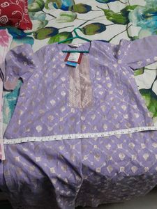 Lavender Kurta biba with price tag Length 47