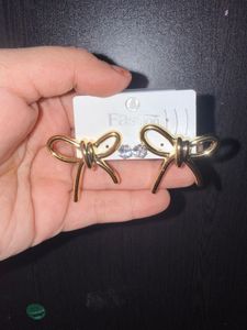 Bow Earrings with Studs 2 pairs