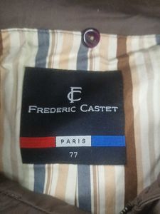 Vintage Brown Coat with Victorian Button Style