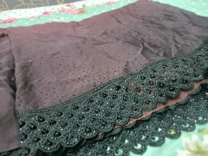 Saree Black And Brown
