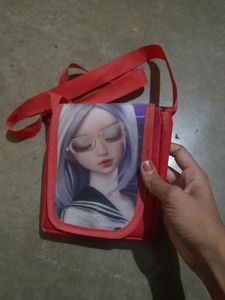 Red 3D Sling Bag