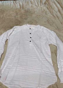 Striped White Shirt